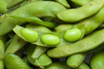 boiled green soy bean japanese food