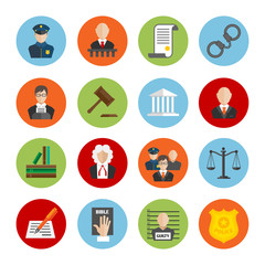 Law Flat Icons