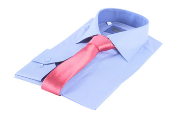 Necktie on a shirt