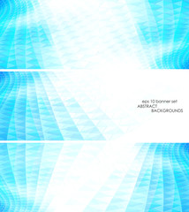 Technology concept abstract banner set