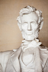Fototapeta na wymiar Abraham Lincoln pomnik w Waszyngtonie