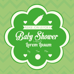 Baby Shower Template Card Illustration Editable