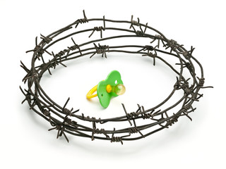 The childhood behind a barbed wire