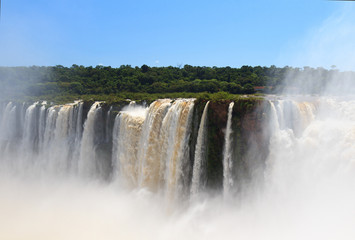 Iguazu falls, Brazil from side of Argentina