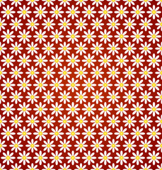 Obraz premium Vector abstract flower seamless pattern with ethnic ornament