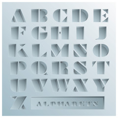 Hole Alphabets Font Style