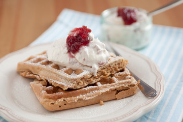 Frühstücks Waffeln