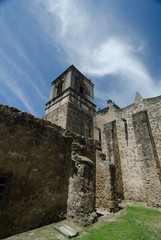 Obraz premium Patio in Mission Concepción, San Antonio