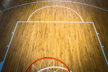 wooden floor basketball court indoor