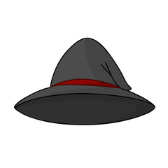 Witch hat isolated illustration