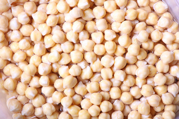 background of chick peas