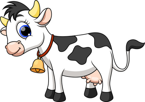 Funny cow cartoon
