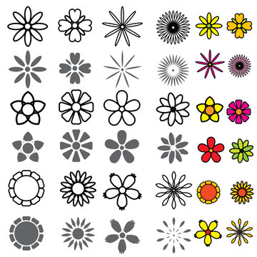 Flower Icons Set vector