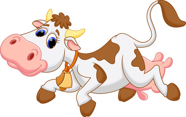 Funny cow cartoon