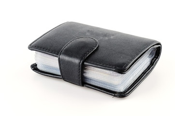 Card holder wallet isolated white background