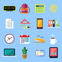 Business Flat Icons Set