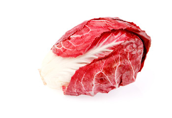 Red cabbages in isolated on white background