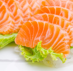 Salmon sashimi