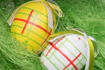 Ostereier in einem Osternest