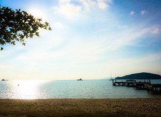 Obraz premium View from Koh Mak island,thailand