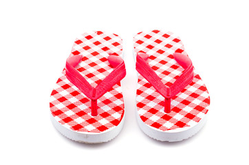 Flip flops isolated white background