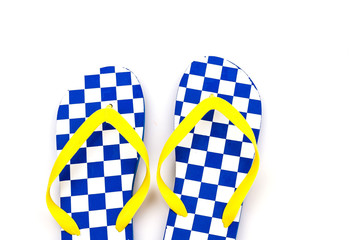 Flip flops isolated white background