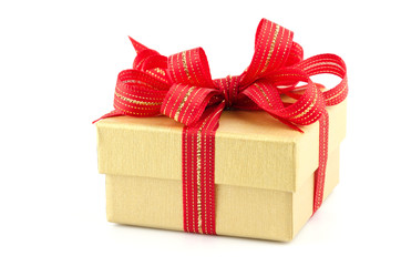 Obraz premium Gift box isolated white background