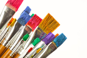 Fototapeta premium Paints and brushes