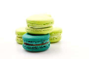 Macaron isolated white background