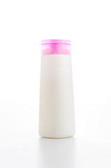 Plastic bottle isolated white background