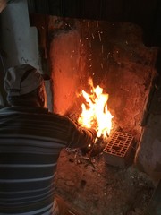 Köy evinde şömine