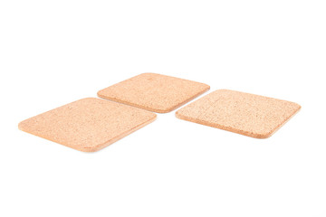 Coasters isolated on white