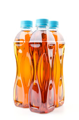 Tea bottle isolated white background