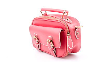 Handbag isolated white background
