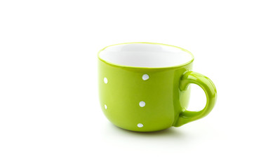 green mug isolated