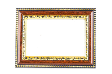 Frame isolated white background