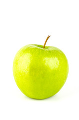 Green apple isolated white background