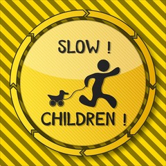 construction slow children symbol