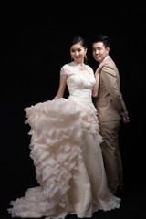Asian bride and groom wedding