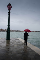 sous la pluie  à venise