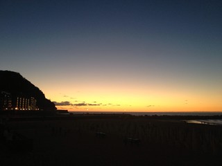 Fototapeta na wymiar Sundown Donostia, Spain