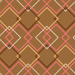 Brown retro seamless pattern