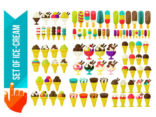 set of ice cream in a bowl