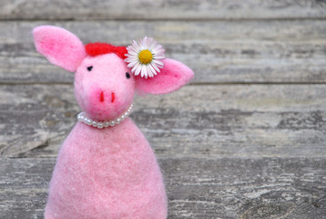 Handgefertigtes Schweinchen
