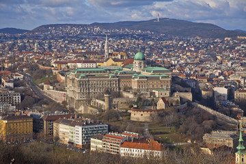 Fototapeta na wymiar Buda Castle district, Budapest, Hungary