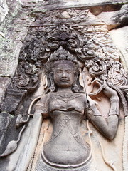 Obraz premium Devata at Bayon in Angkor Thom - Siem Reap, Cambodia