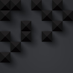 Black geometric vector background.