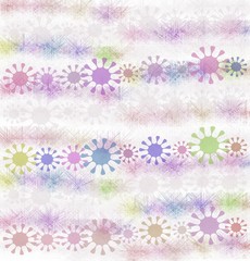 Abstract floral background - pastel colors