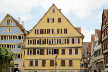 Fototapeta na wymiar Street view of Tubingen old town, Germany