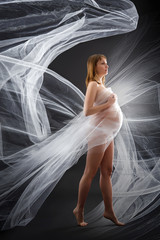 Fototapeta premium Beauty and sexy of young pregnant woman